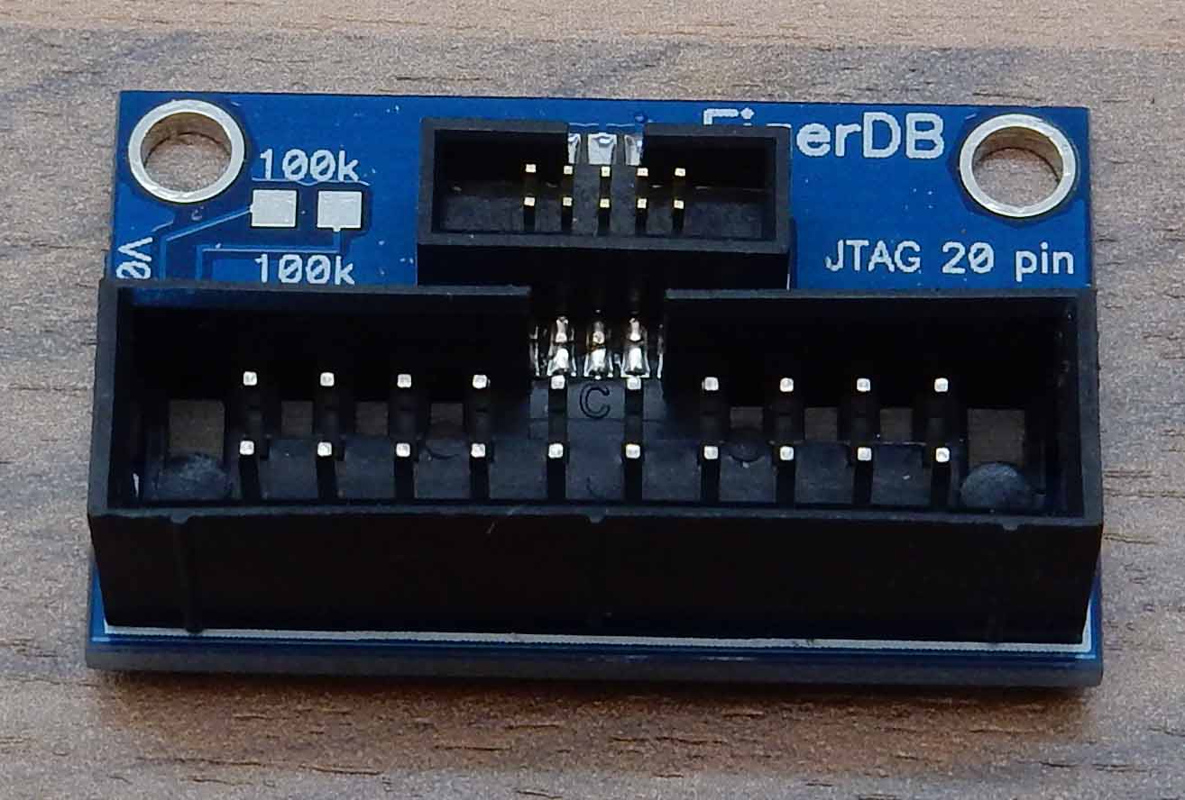 JTAG (20-pin) to SWD (10-pin) cable adapter board without cable