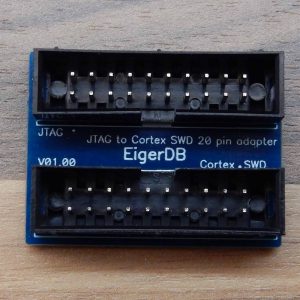 JTAG (20-pin) to SWD (20-pin) cable adapter board without cables
