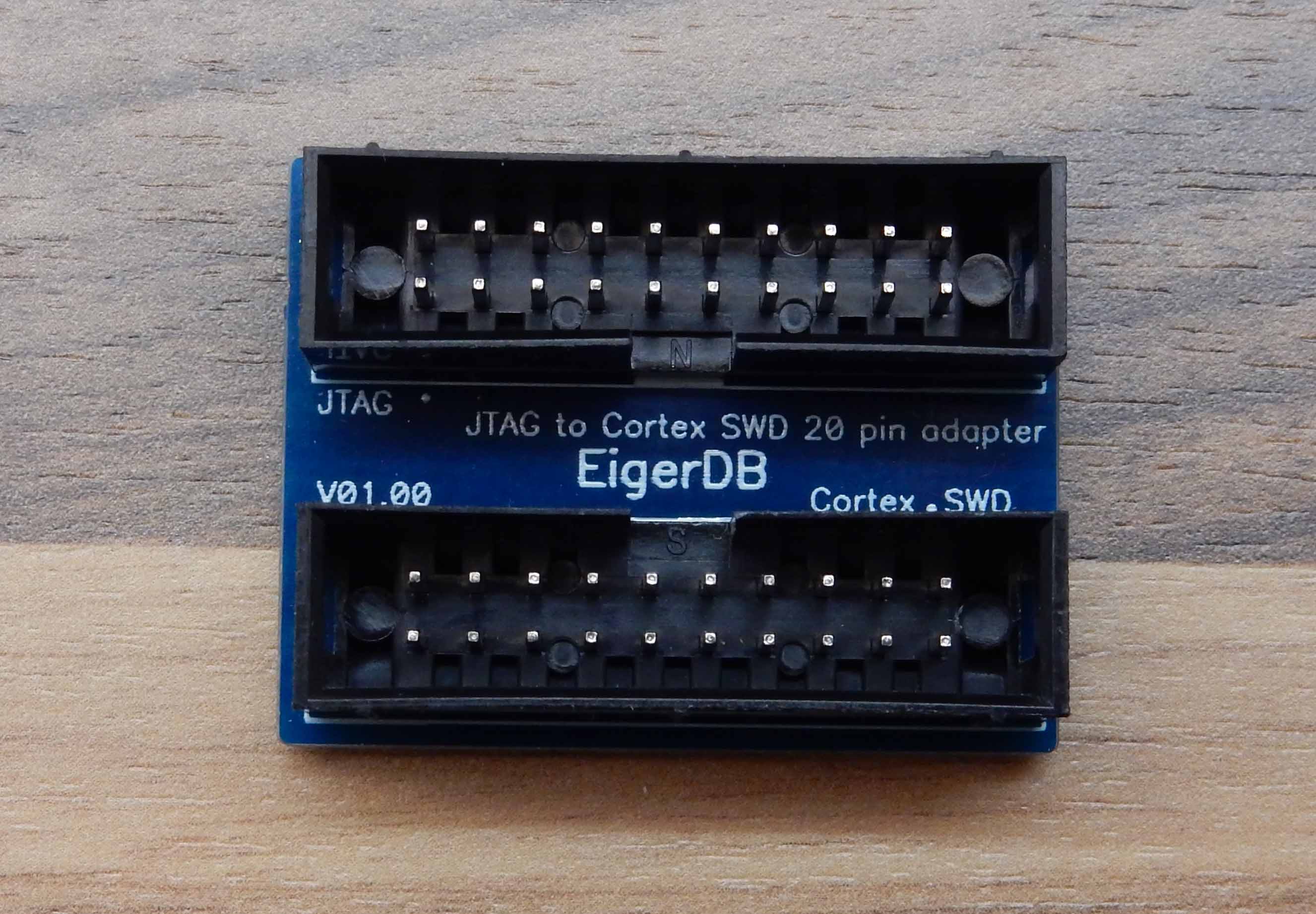 JTAG (20-pin) to SWD (20-pin) cable adapter board with 20-pin cable - Image 5