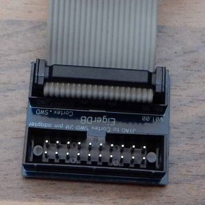 JTAG (20-pin) to SWD (20-pin) cable adapter board with 20-pin cable